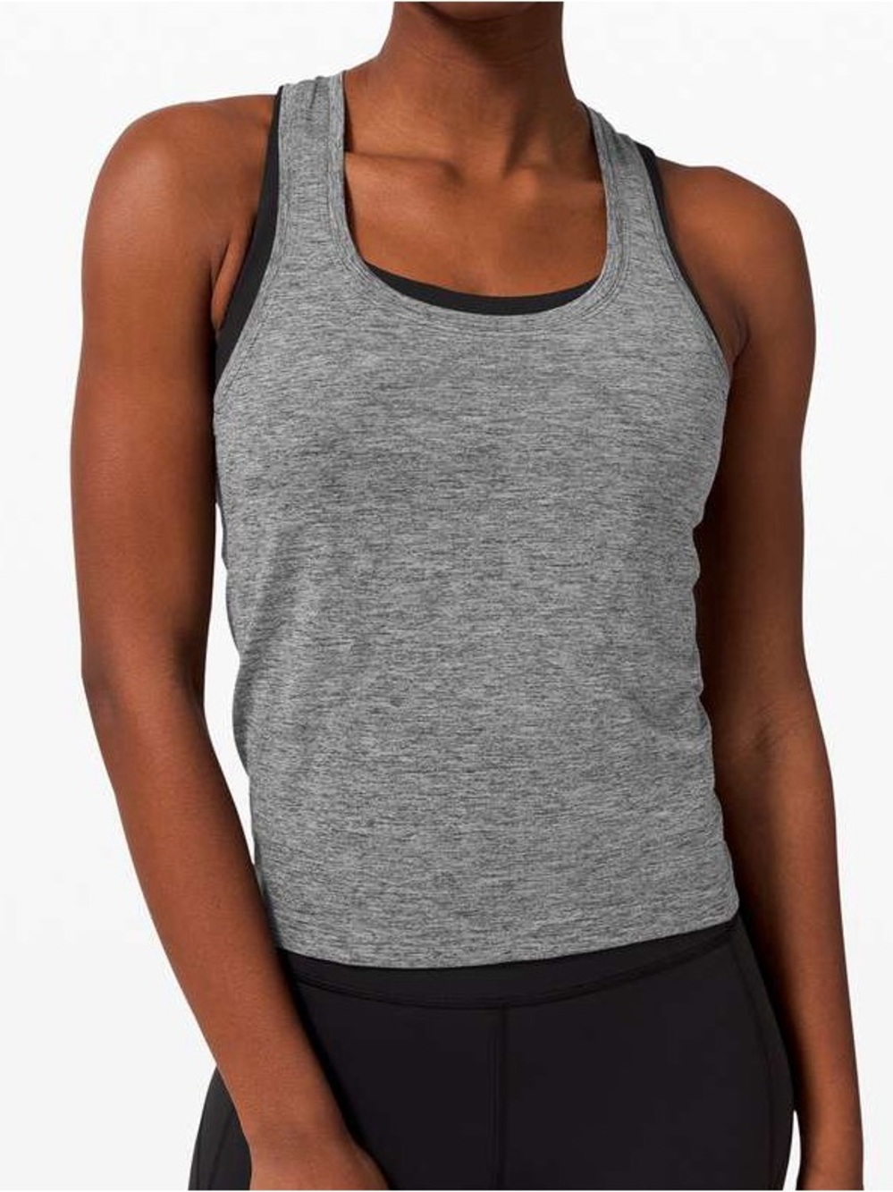Lululemon Swiftly Tech Racerback 2.0 *Race Length Graphite Silver Drop tank top
